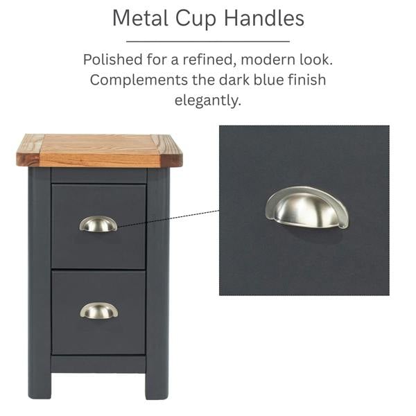 Core Products Set of 2 Dunkeld Petite 2-Drawer Bedside Cabinets