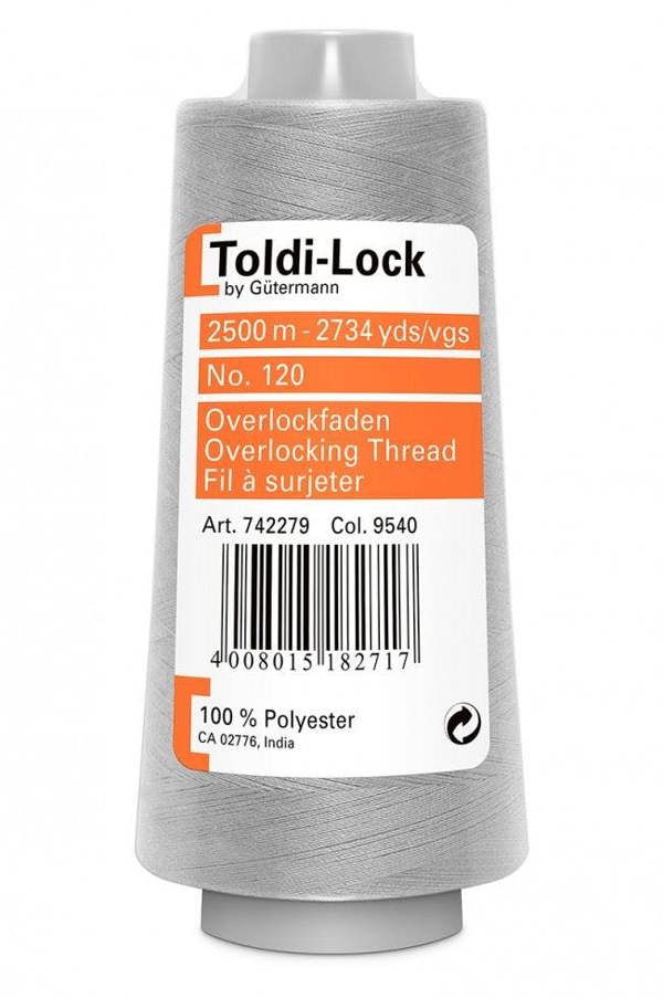 Gutermann Toldi Lock Overlocker Thread 2500m Polyester Thread Suitable For Dressmaking