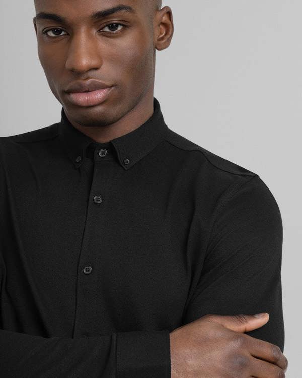 Steel & Jelly Pique Jersey Long Sleeve Shirt