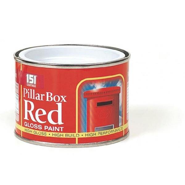 151 2X Pillar Box Red Paint Tin 180ml