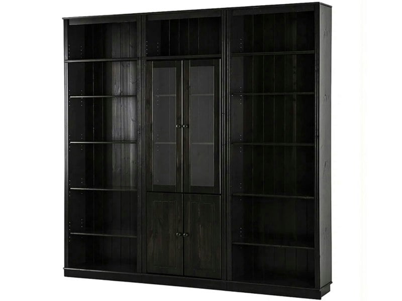 Dorel Home Anita Wall Unit 4 honey lacquer