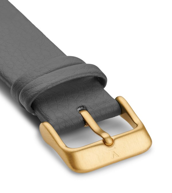 Votch SLATE GREY WITH BRUSHED GOLD BUCKLE | 20MM