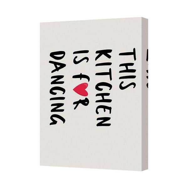 Benjamin Tate Design Contemporary Canvas Wall Art Print This Is Kitchen Dancing With Heart