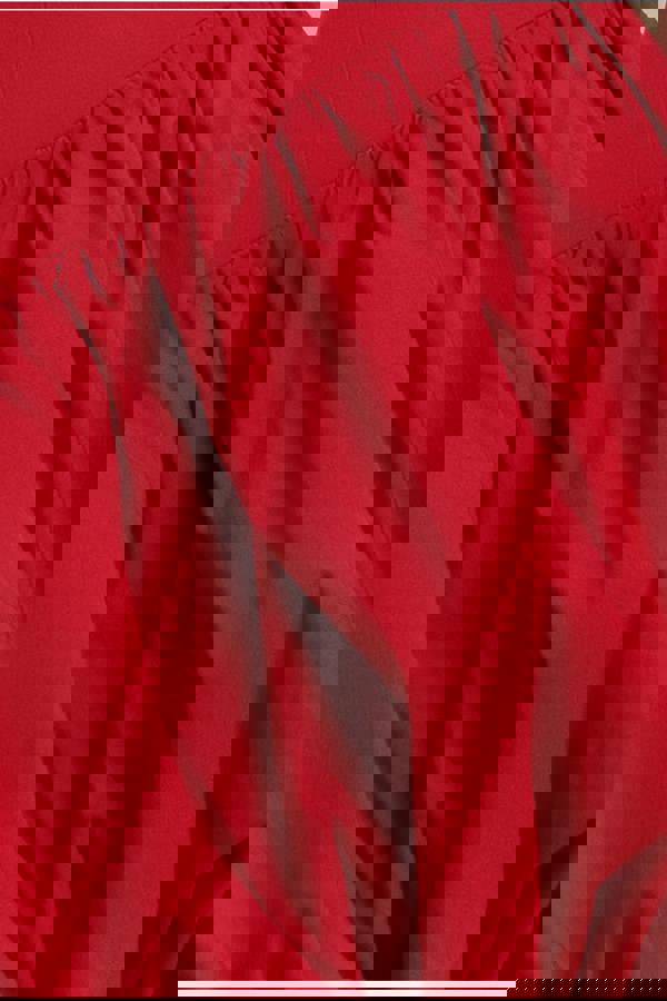 Bardot Babydoll Corset Mini Dress - Red DR4740