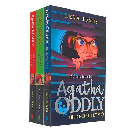 Agatha Oddly 3 Book Set by Lena Jones The Secret Key, Murder at the Museum, The Silver Serpent