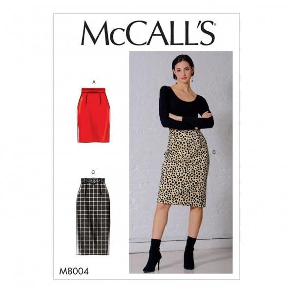 McCalls 8004 Paper Sewing Pattern – Women's Skirt, Easy