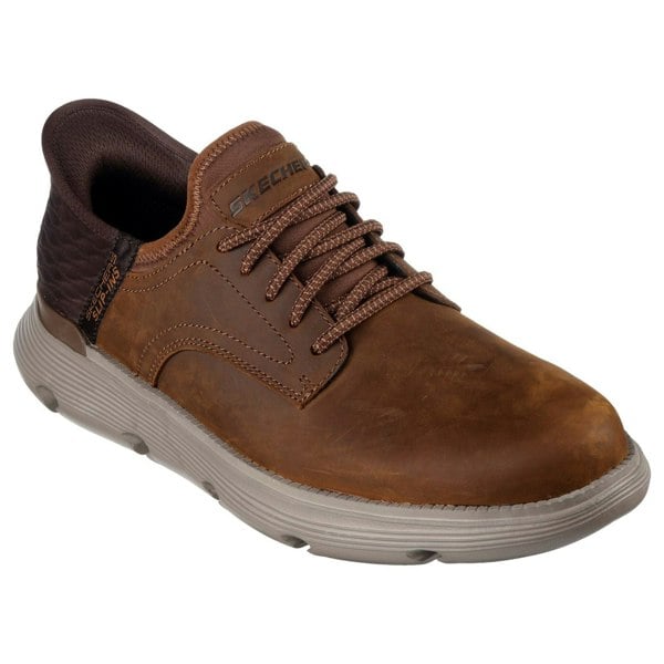 Skechers Garza - Gervin Oxford Men's Shoes in Dark Brown