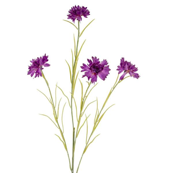 Hill Interiors Cornflower  Artificial Plant - Purple - 