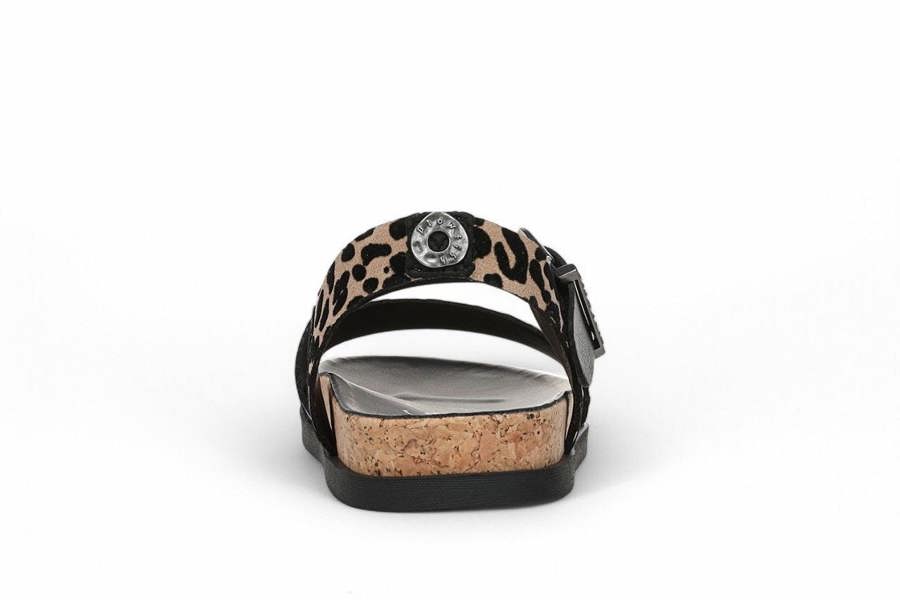 Blowfish Malibu Women's Leopard Brown Footbed Sandals - Lance
