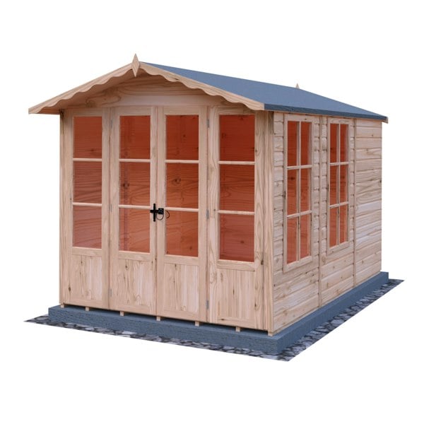 Shire Kensington 7x10 12mm interlock Clad wooden Summerhouse - Best Shed