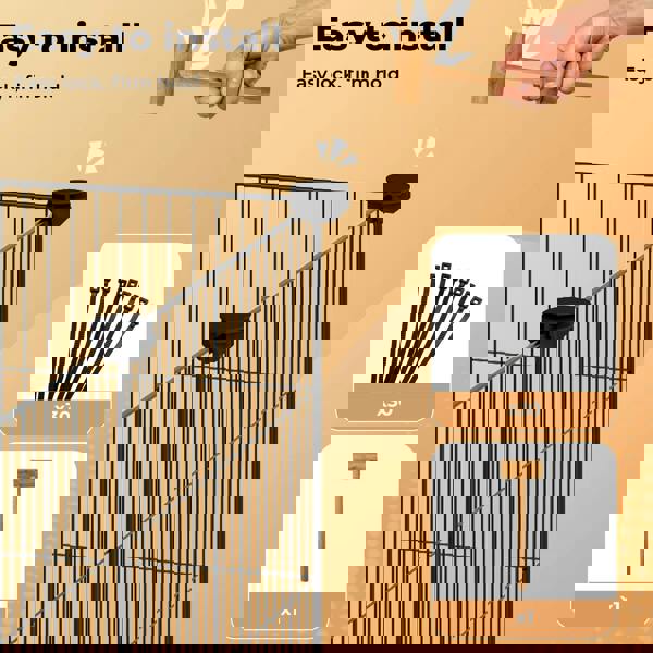 Skylos Pet Pen 14 Panel Puppy Rabbit Kitten Playpen Indoor Enclosure Run Cage