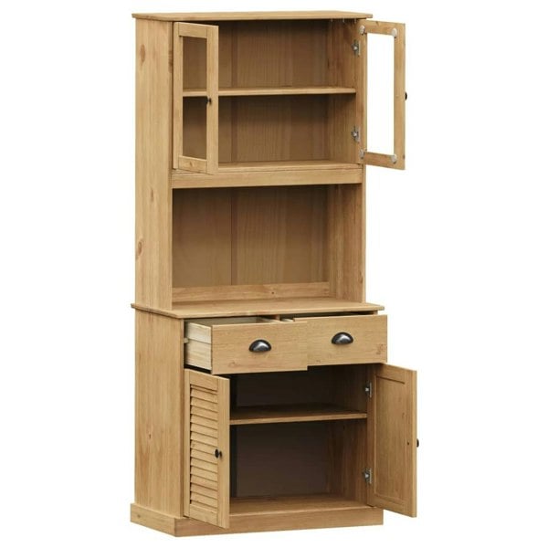 Berkfield Highboard VIGO 78x40x175 cm Solid Wood Pine