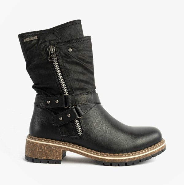 Josef Seibel WAYLYNN 13 Womens Biker Boots Black