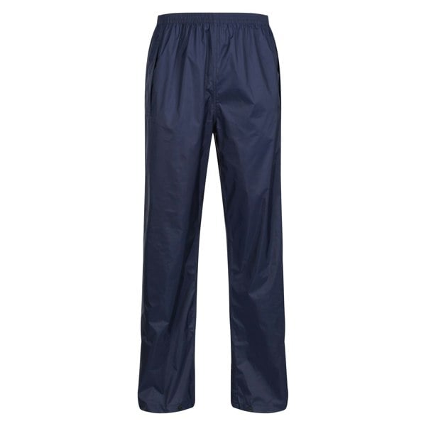 Regatta Pro Mens Packaway Waterproof Breathable Overtrousers - Navy