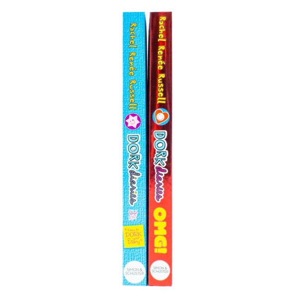 Dork Diaries 2 Book Set - OMG: All About Me Diary & Dork Diaries 3 half: How to Dork Your Diary