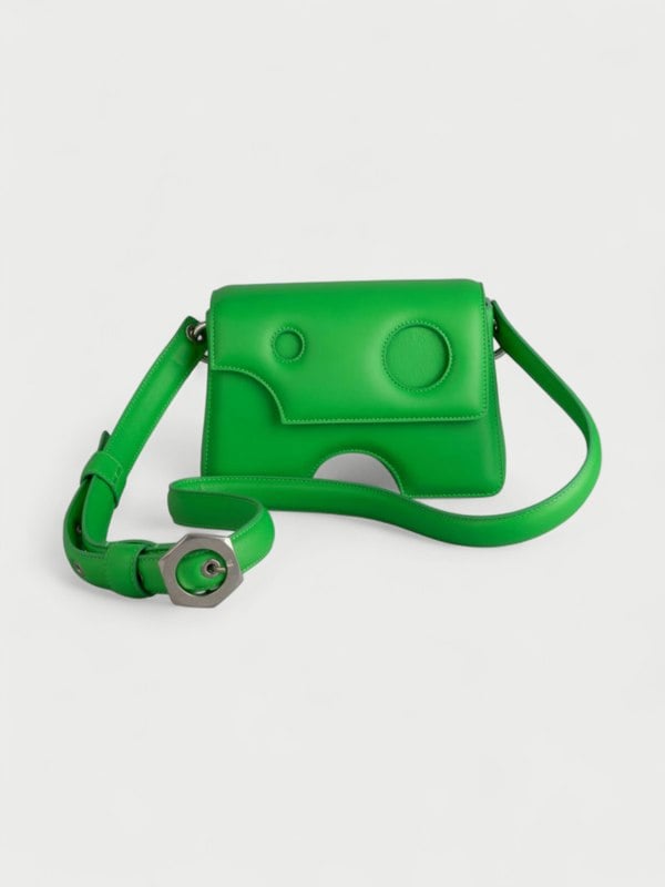 Off-White Burrow Zipped Pouch 20 Green