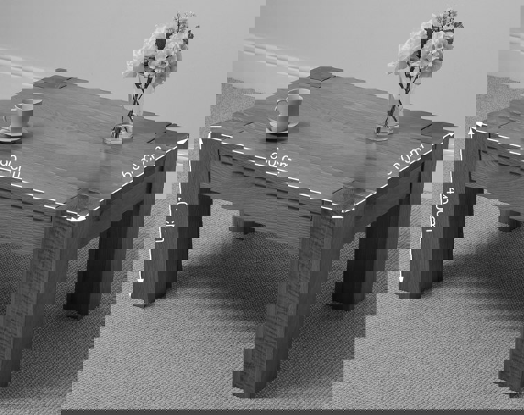 That's Furniture Kuba Chunky Oak Coffee Table for Living Room - 90cm