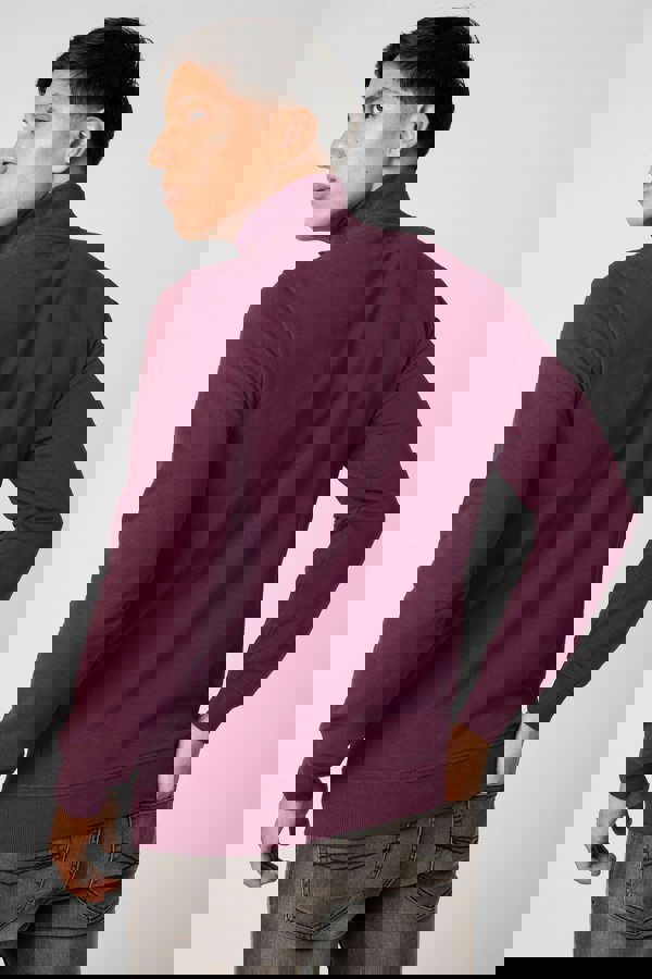 ENORSIA Button-Up Funnel Neck Sweatshirt