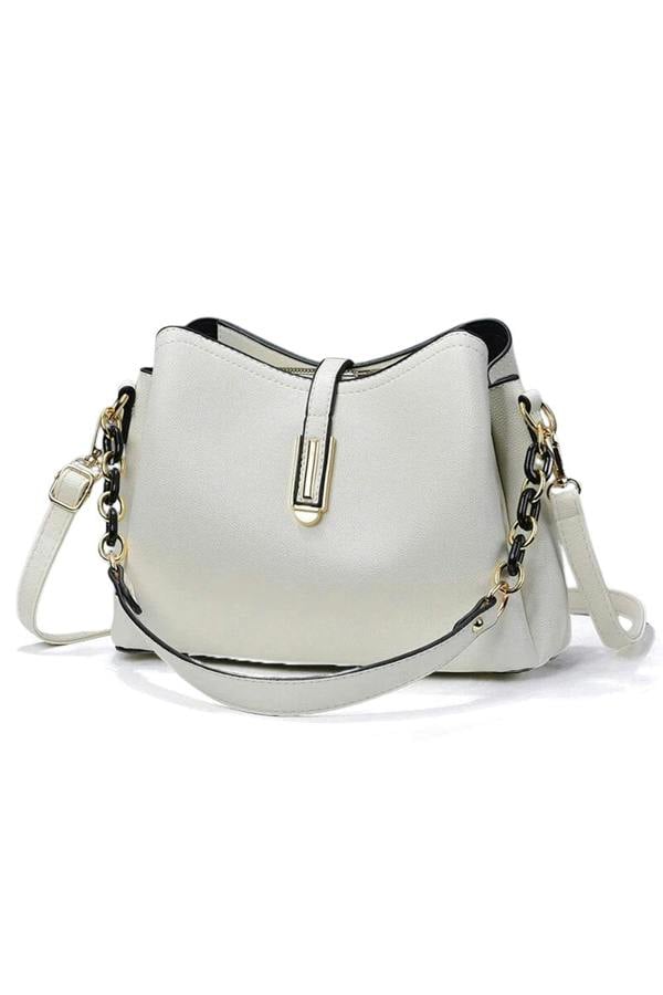Pluspup Elegant Chain Strap Crossbody Shoulder Bag for Women