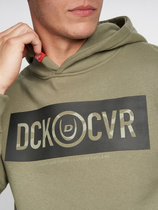 Duck and Cover Quantour Hoodie - Olive