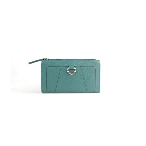 Eastern Counties Leather Davina Leather D-Ring Purse - Aqua Blue - 