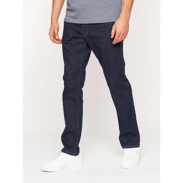 Crosshatch Mens Cadman Straight Jeans - Navy - 