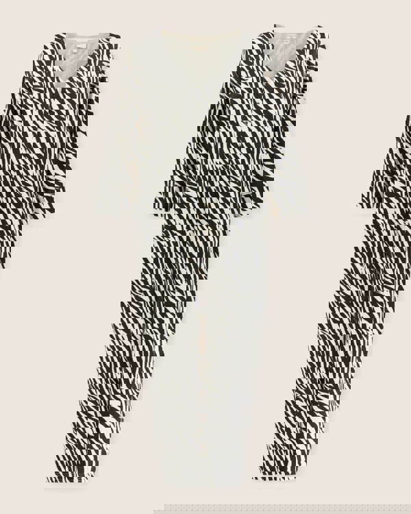Mai Multicolour Zebra Streak Print V- Neck Jumpsuit- image 2