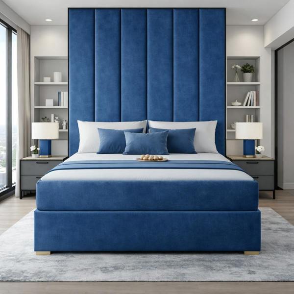 Great British Beds Serena Contrast piping Divan Bed