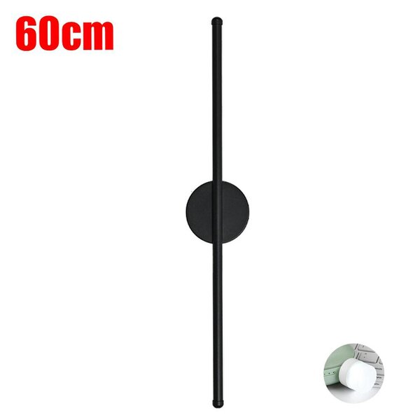 Havendro Long Decor Light Sconce Dimable Long Strip Exterior Light LED Wall Light - Plastic Aluminum - BLACK - S