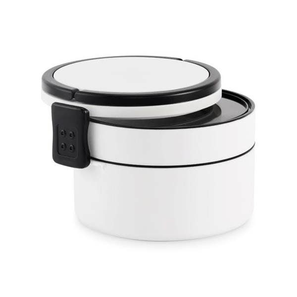 MidOcean Ensala Polypropylene Two Tier 950ml Lunch Box - White - 