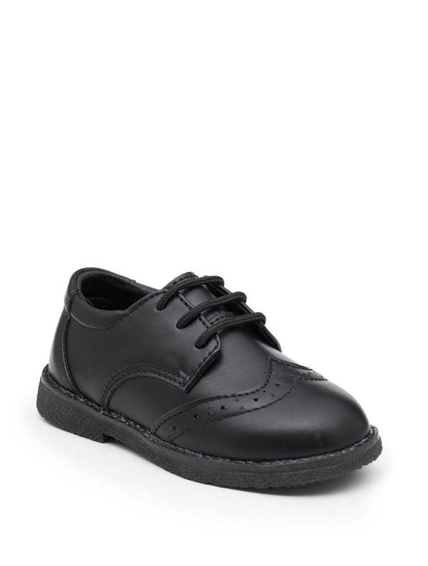 Infant boys black brogues