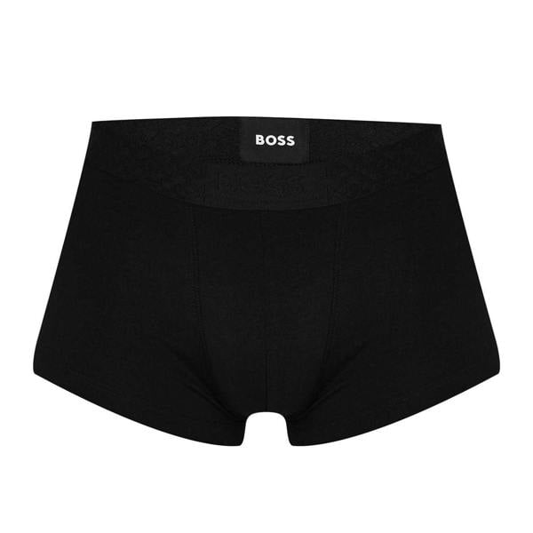 Boss Mens Monogram Elasticated Boxer Shorts (Pack of 3) - Black - 