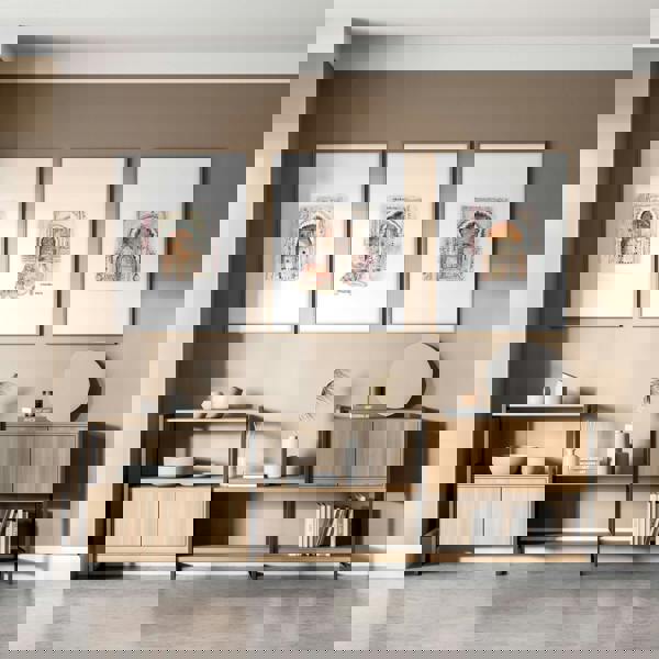 Wall Canvases For Living Room | Set of 3 Moroccan Inspired Wall art Prints