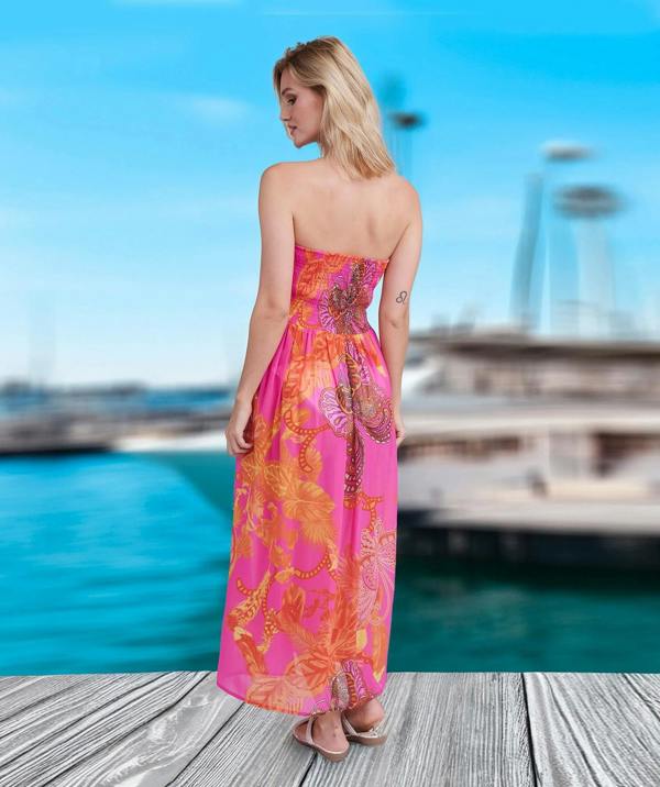 Pia Rossini Carriba - Strapless Maxi Beach Dress