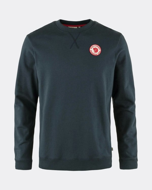 Fjallraven 1960 Logo Badge Mens Sweatshirt - Dark Navy 555