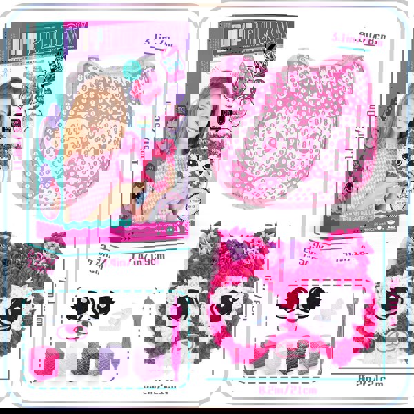 deAO Toys DIY Pillow Craft Kit for Girls – Fun Plush Cushion Making Set with Punch Tool, Creative, Easy & Mess-Free Toy Gift for Kids 6+