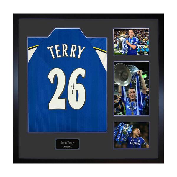 John Terry Signed Chelsea Shirt Elite Frame