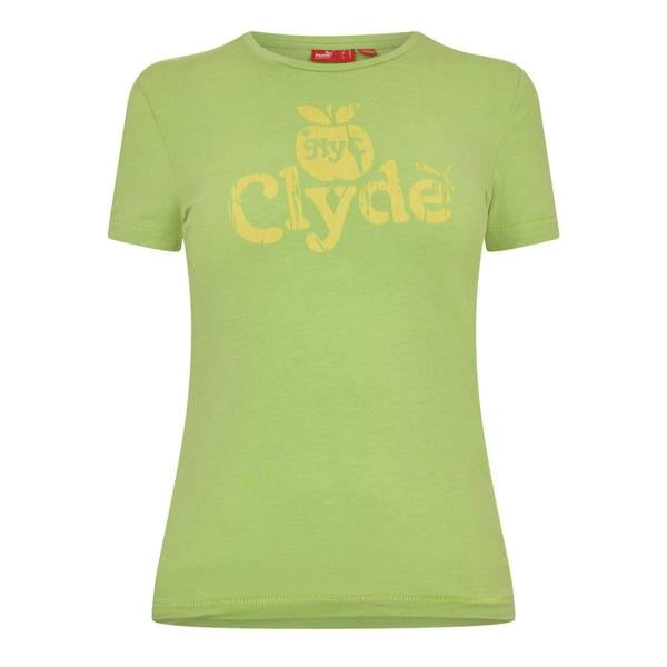 Puma Womens/Ladies Clyde Regular T-Shirt - Green - 