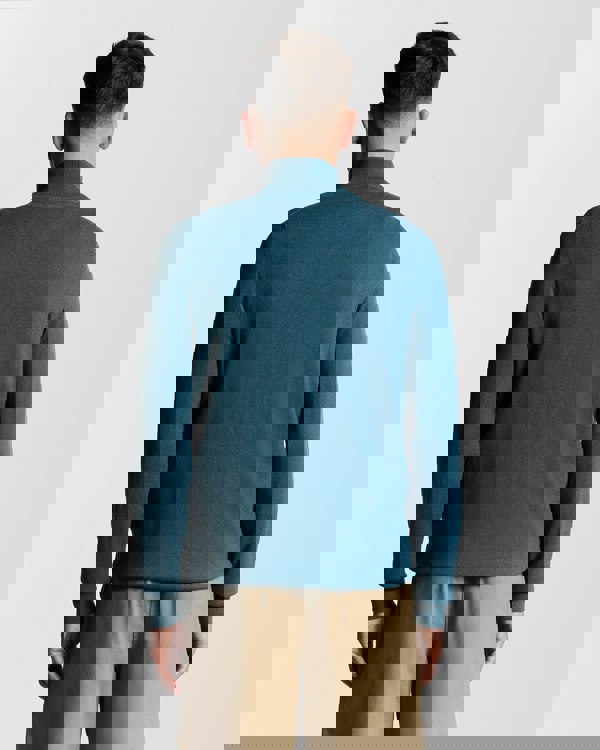 Lyle & Scott Cotton Merino Mens Quarter Zip Jumper - X862 Deep Water