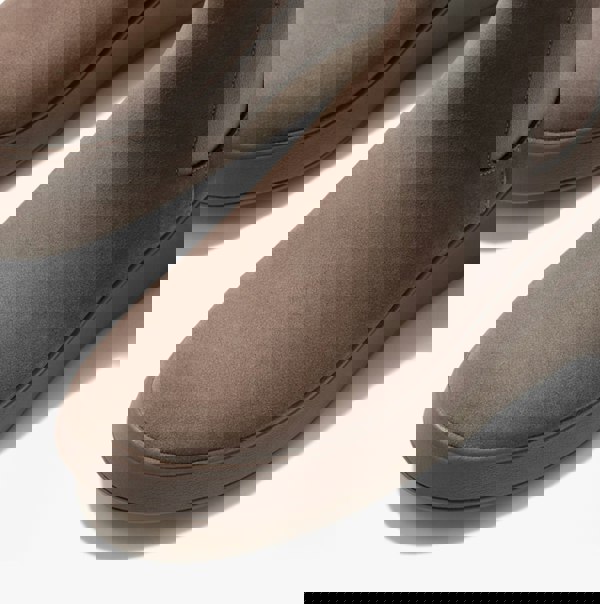 FitFlop F-MODE SUEDE FLATFORM Womens Chelsea Boots Minky Grey