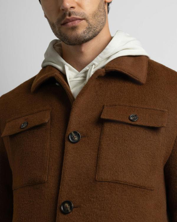 Steel & Jelly Grindal - Rust Brushed Twill Harrington Jacket
