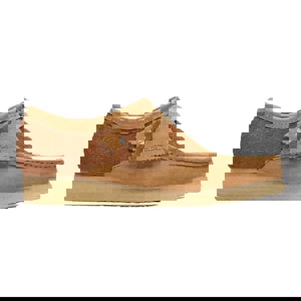 Clarks Originals Mens Wallabee Suede Boat Shoes - Tan