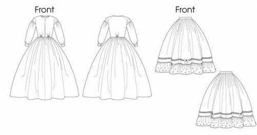 Butterick Sewing Pattern 5831, Costumes, Vintage Style for Women, 8-10-12-14-16 - Advanced