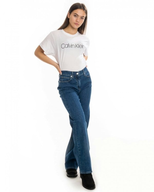 Calvin Klein Wide Leg Womens Jeans