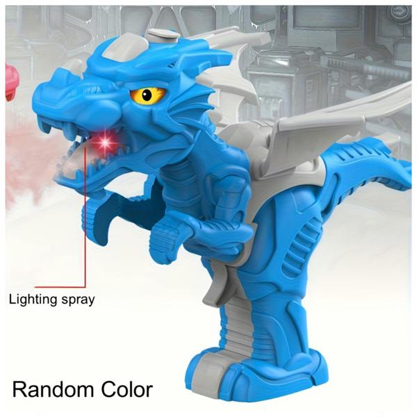 Dragodirect Electric Dinosaur Spray Toy Mechanical T-Rex & Triceratops for Kids
