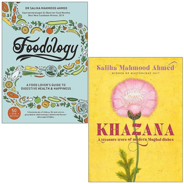 Foodology & Khazana Cookbook 2 Books Collection Set by Saliha Mahmood Ahmed