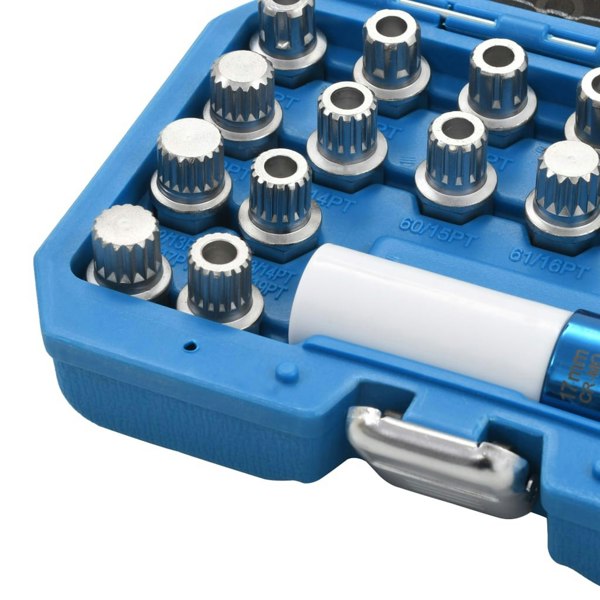 Berkfield 23 Piece Rim Lock Socket Set for VAG