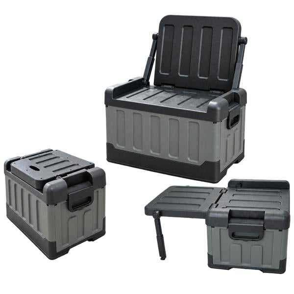 Gr8 Garden 55L Foldable CampingGr8 Garden 55L Foldable Camping Storage Box Chair Table 3 in 1 Storage Box Chair Table 3 in 1