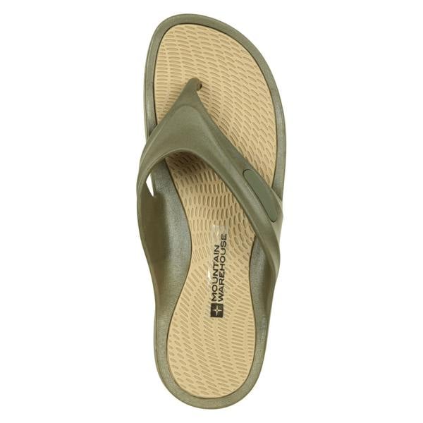 Mountain Warehouse Mens Street Flip Flops - Khaki Green - 