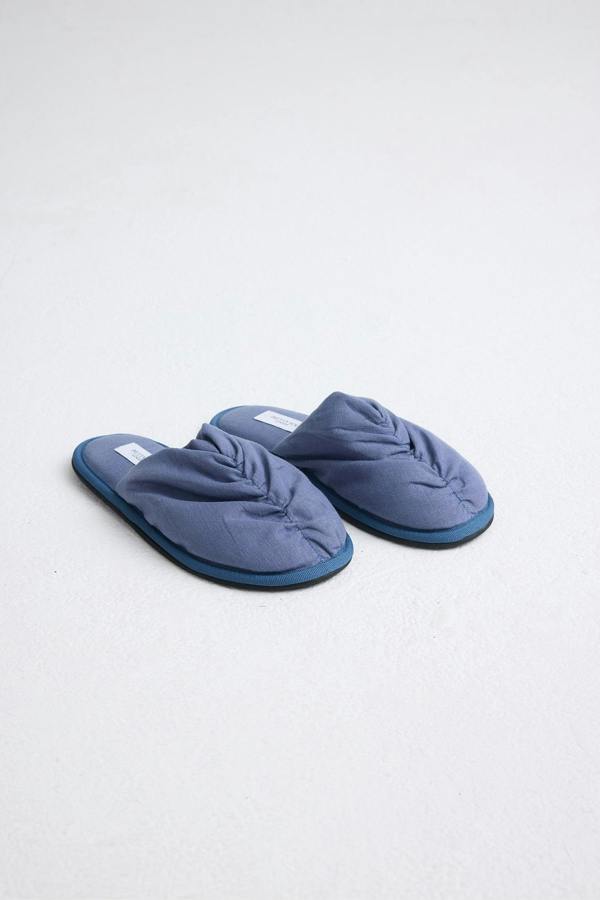 Pretty You London Linen Mule In Folkestone Grey